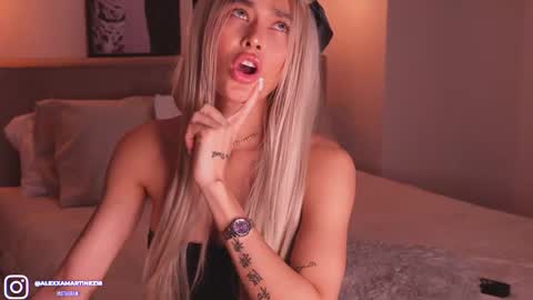 Snapshot of abril_w18 chatting on October 2025 01:12:02 AM My name is Alexa. Please say hello I like to chat with you. If you have requests please use tip online show from October 2025 01:12:02 AM