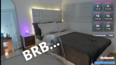 Snapshot of andreathomson chatting on March 2025 01:28:01 AM Please call me Andrea online show from March 2025 01:28:01 AM