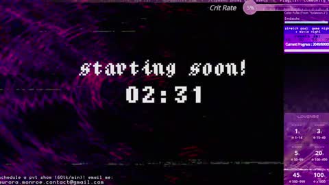 Aurora  Aura online show from December 2024 04:01:02 AM