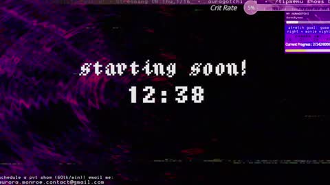 Aurora  Aura online show from January 2025 03:23:02 AM