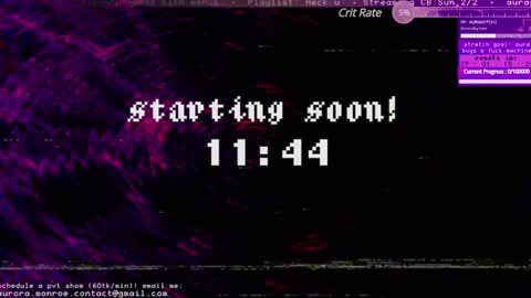 Aurora  Aura online show from February 2025 03:43:02 AM