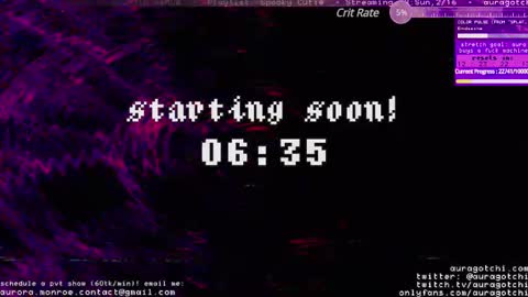 Aurora  Aura online show from February 2025 05:37:02 AM