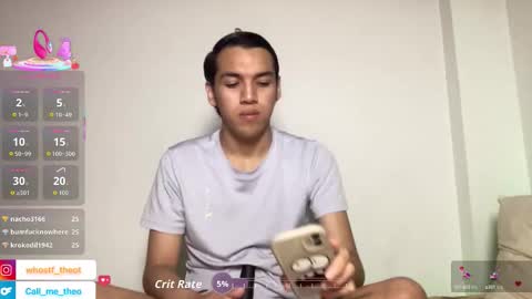 Snapshot of call_me_theo chatting on October 2025 05:39:02 AM Mateo online show from October 2025 05:39:02 AM