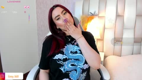 Snapshot of emily_hill___ chatting on February 2025 01:34:01 AM EMILY Monday 5-2 am From Tuesday to Friday5-1 am Colombia time online show from February 2025 01:34:01 AM