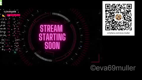 Snapshot of eva69muller chatting on January 2025 09:02:02 AM Eva  next show  8pm CEST AMST online show from January 2025 09:02:02 AM