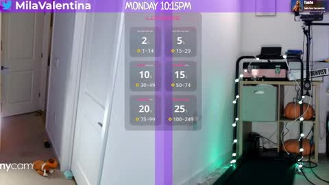 Mila Valentina online show from January 2025 03:15:01 AM