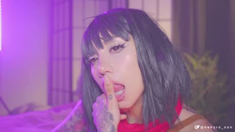 Snapshot of nekyra_san chatting on January 2025 02:08:02 AM Mely Birthday party saturday night BYO online show from January 2025 02:08:02 AM