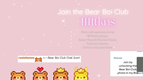 Snapshot of rosiebones chatting on October 2025 11:16:01 PM Rosie Bones online show from October 2025 11:16:01 PM