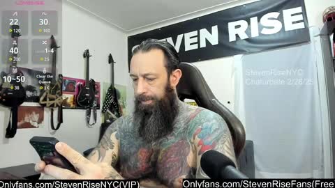 Snapshot of stevenrisenyc chatting on February 2025 12:09:02 PM StevenRiseNYC online show from February 2025 12:09:02 PM