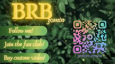 Snapshot of trickykitsune chatting on September 2025 01:16:02 PM trickykitsune online show from September 2025 01:16:02 PM