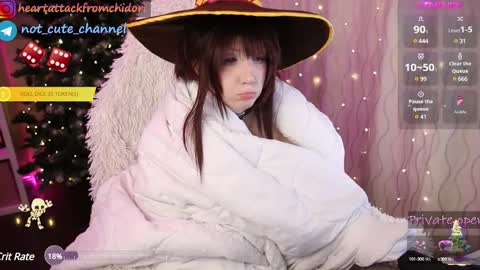 Snapshot of yourcutewaifu chatting on December 2024 07:00:01 PM Lina Fansly online show from December 2024 07:00:01 PM