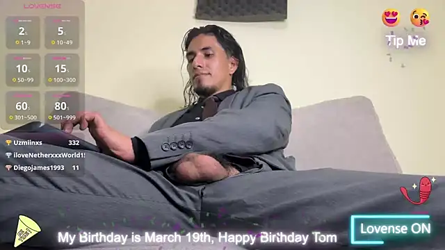 Tom blunt96 online show from March 2025 03:56:02 AM