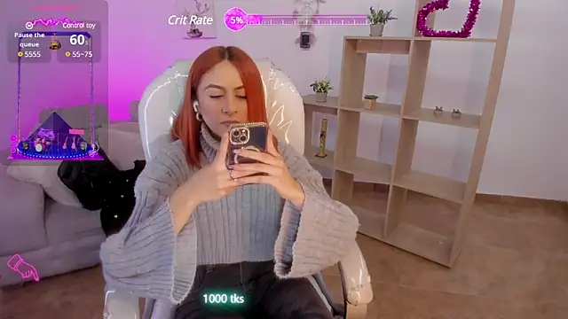 Snapshot of Tiarha chatting on February 2025 04:07:02 AM Tiarha online show from February 2025 04:07:02 AM