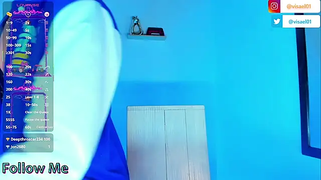 Snapshot of visaelX chatting on March 2025 12:50:02 AM visaelX online show from March 2025 12:50:02 AM