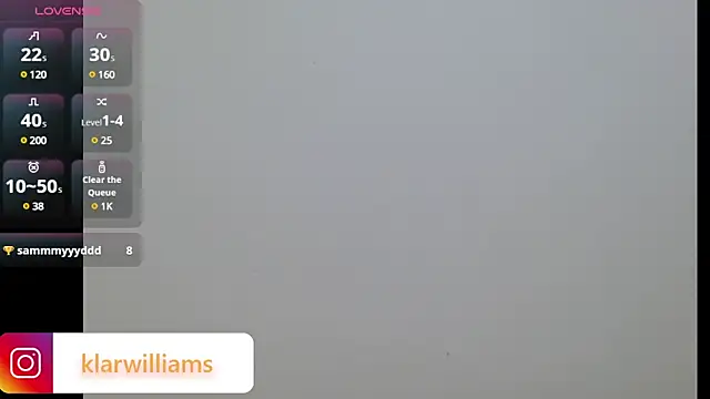 Snapshot of klarwillians chatting on January 2025 06:14:02 PM klarwillians online show from January 2025 06:14:02 PM