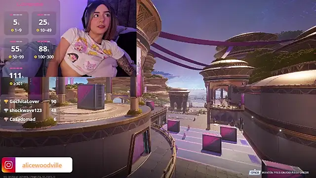 Alice woodville online show from February 2025 09:49:01 PM