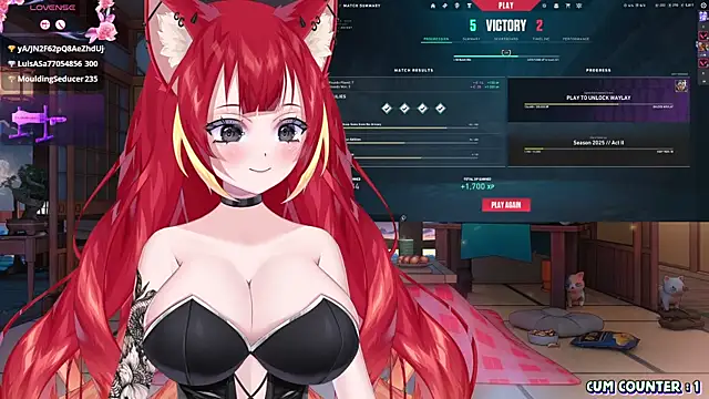 Snapshot of LewdKira_VT chatting on March 2025 11:41:01 AM LewdKira VT online show from March 2025 11:41:01 AM