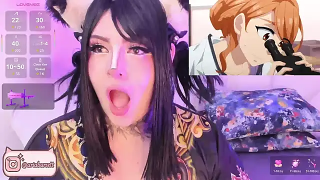 Snapshot of AriaBursett chatting on November 2025 01:37:01 AM AriaBursett online show from November 2025 01:37:01 AM