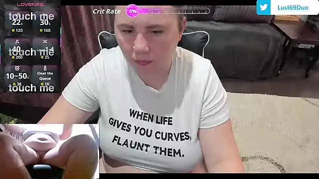 Snapshot of Lust69Duo chatting on November 2025 07:46:02 PM Lust69Duo online show from November 2025 07:46:02 PM