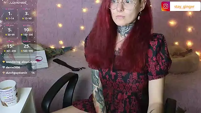 Ginger Stay online show from January 2025 11:13:01 PM