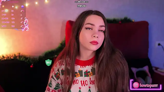 Snapshot of How2Meow chatting on December 2024 05:15:02 PM How2Meow online show from December 2024 05:15:02 PM