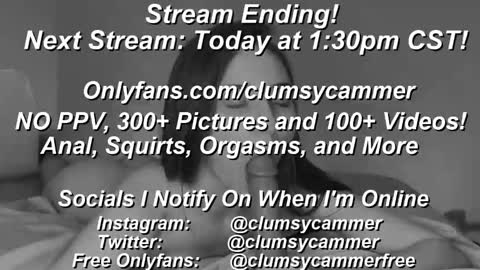 B Bri ClumsySCHEDULE online show from February 2025 04:41:02 PM
