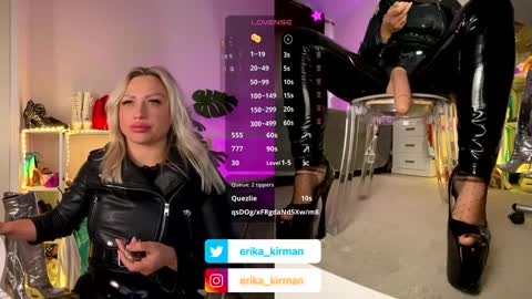 Snapshot of erika_kirman chatting on January 2025 12:20:02 PM Erika online show from January 2025 12:20:02 PM