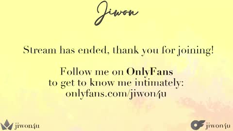Jiwon online show from February 2025 04:15:01 AM