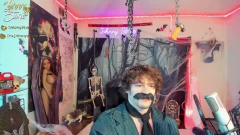 Snapshot of thejohnnystone chatting on October 2025 12:08:01 AM Johnny Stone online show from October 2025 12:08:01 AM