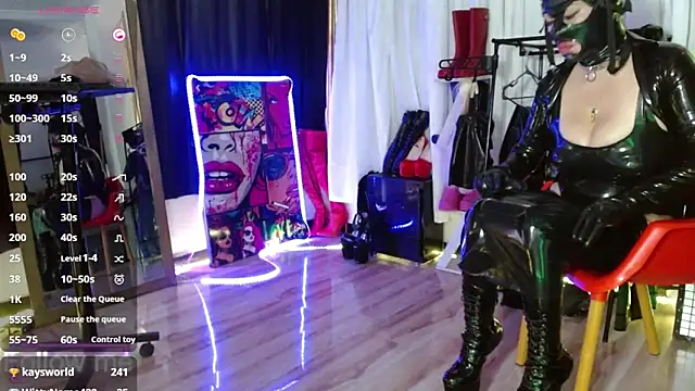 LatexDevil Blondie online show from February 2025 06:27:02 PM