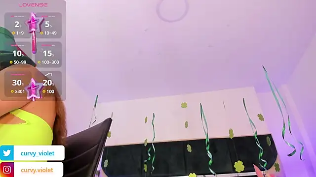 Snapshot of CurvyViolet chatting on March 2025 11:42:01 AM CurvyViolet online show from March 2025 11:42:01 AM